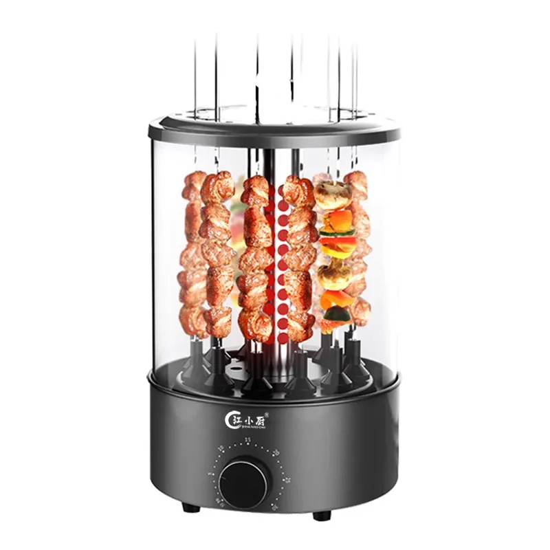 AOLIVIYA Visual Electric Skewer Machine Automatic Rotating Smokeless BBQ Grill Household Meat Cooker Specialty Tools view 2