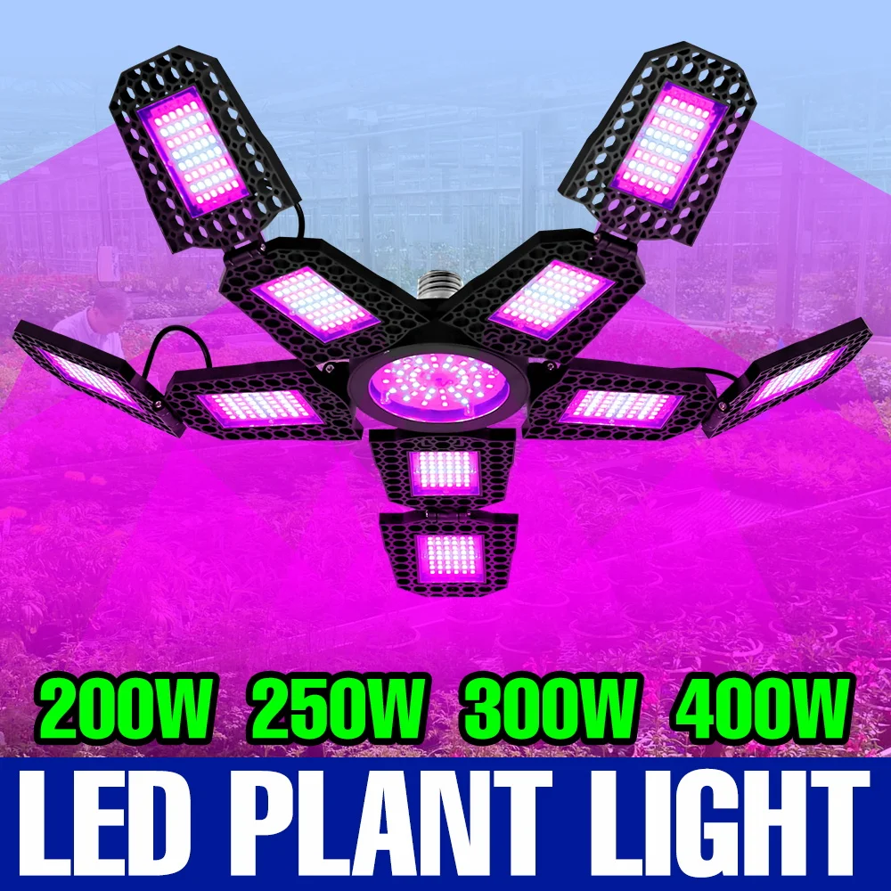 

400 Вт E27 светодиодная лампа для выращивания растений полного спектра, лампа для выращивания растений AC100-277V для внутренней теплицы, кактуса, суккулентной гидропоники