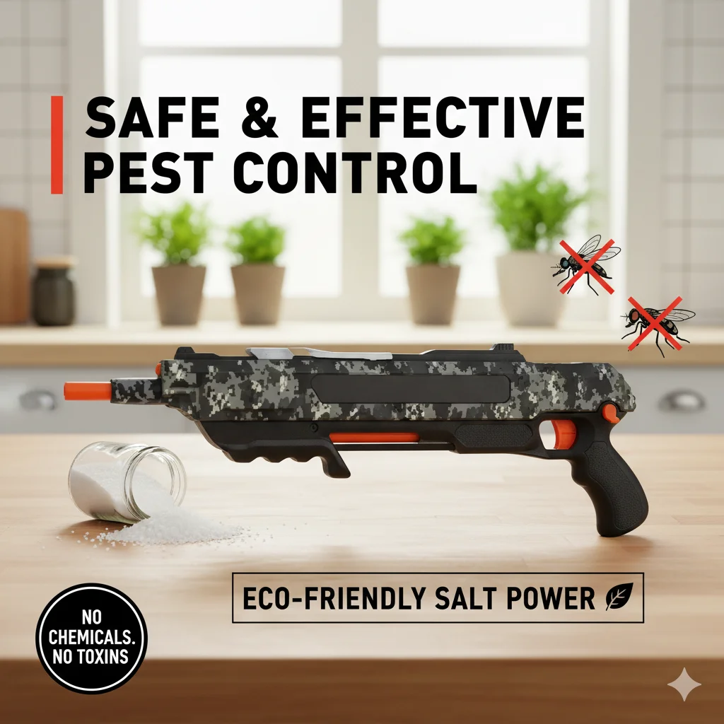 Model Of Fly And Mosquito Gun 3.0 Children's Day Gift Salt Gun Shotgun Adult Toy Gun Mosquito And Fly Gun