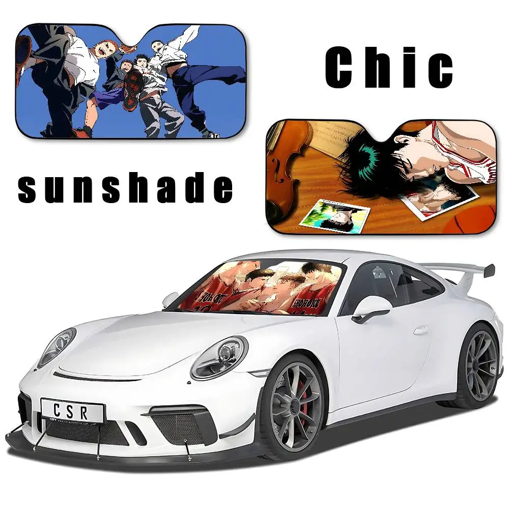 Anime S-Slam Dunk Stylish And Trendy Windshield Sunshade, Car Windshield Cover, Car Sunshade Curtain, Car Sun Protection Cover view 2