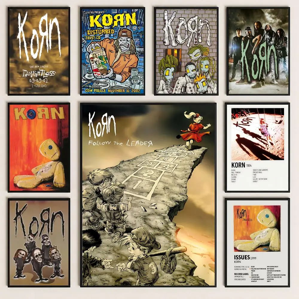 band Korn Poster Poster HD Printing Cozy and Warm Style for Home Decor for Bedrooms Cafes Gift Giving