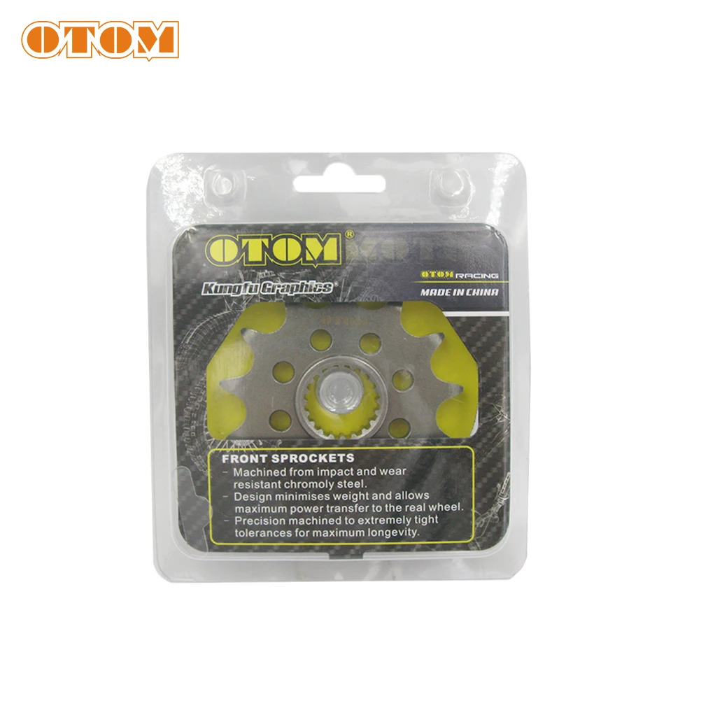 OTOM For KAWASAKI KX250F KX250X Motorcycle Chain Front Sprocket Dirt Bike Enduro Accessories Part 520-13T Engine Forged Sprocket