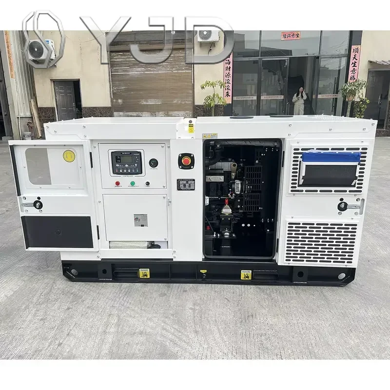 3 Phase 15 KVA 12 KW Silent Generator with Auto Start Remote Start Open Frame