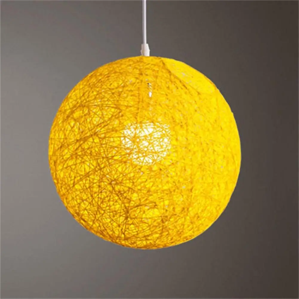 Ronde Led Night Beknopte Hand Geweven Rotan Wijnstok Bal Hanger Lampenkap Licht Maan Nacht Lamp Shades Light Accessoires