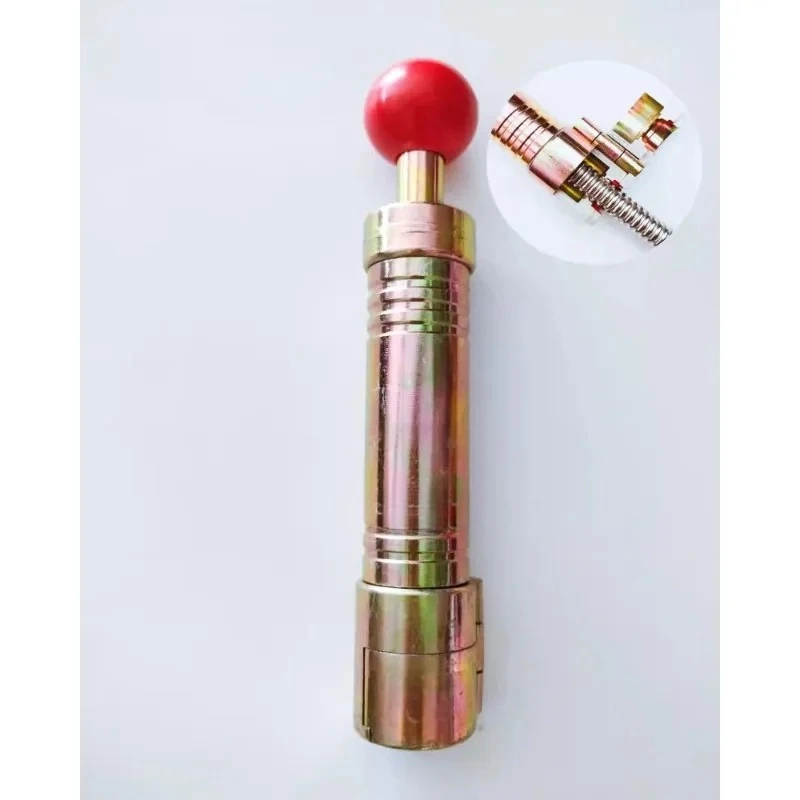1PC Stainless Steel Bellows Pressure Mold Flatters Hand Push Corrugated Pipe Flat Mouth Leveling Device Pipe Fitting Flare Tool