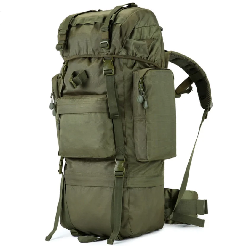 

Large Capacity 70L Military Tactical Backpack for Men Climbing B EVA Material Dual-Shoulder Bag Outdoor Sports Gear