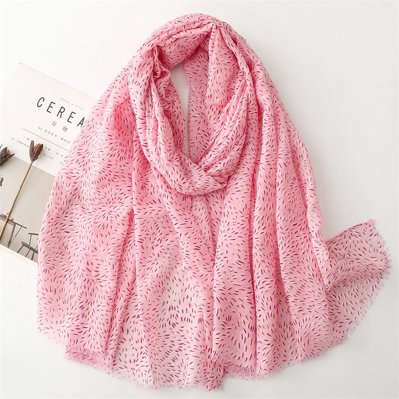 Ear Of Wheat New Fashion Luxury Ladies Women Scarf Female Cotton Linen Shawl Tassel Four Seasons Versatile Muslim Hijab 90*180cm