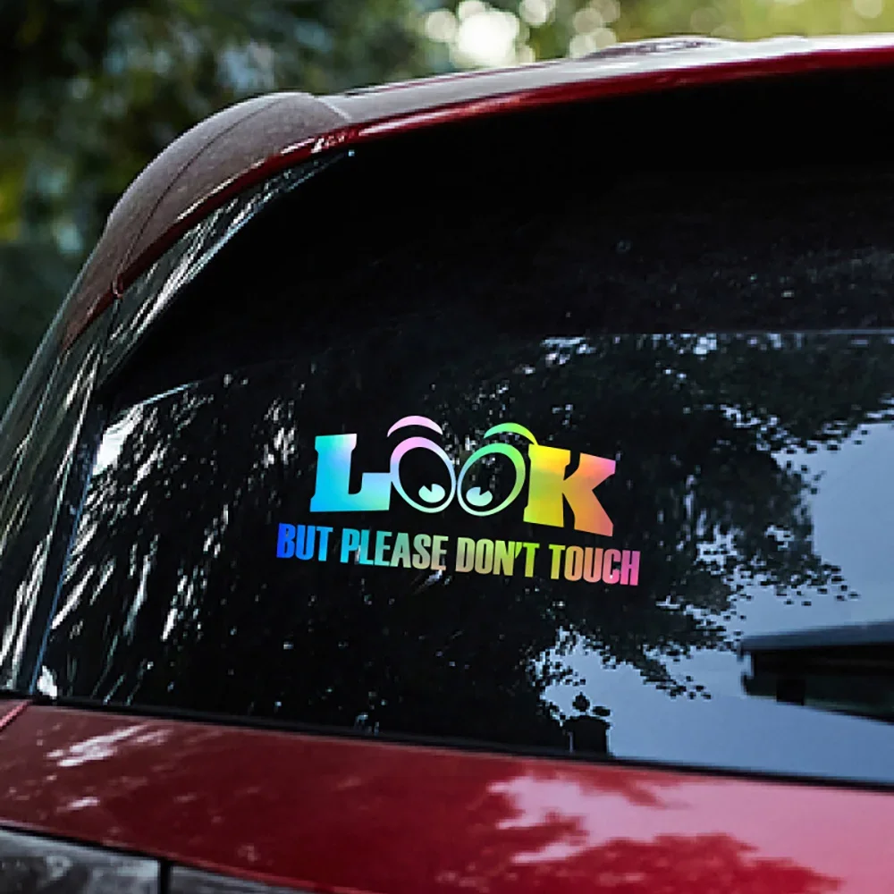 

Посмотрите, но пожалуйста, не прикасайтесь к наклейке или наклейку на окна, наклейки на бампер, декор, аксессуары, виниловые водонепроницаемые автомобильные аксессуары, декор