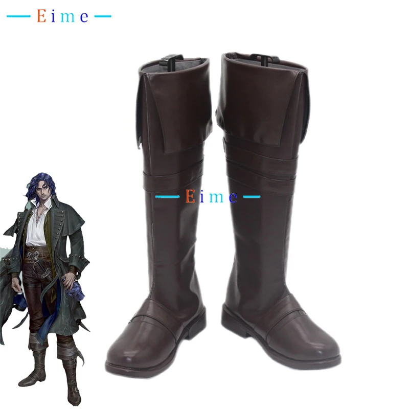 

Alger Wilson Cosplay Shoes PU Leather Shoes Halloween Carnival Boots Lord of Mysteries Cosplay Props Custom Made