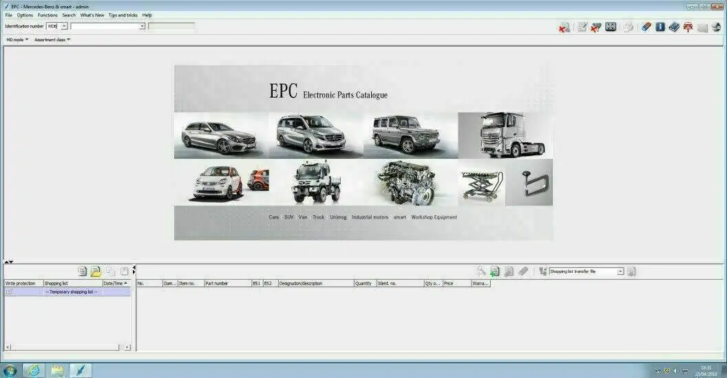 Instrukcja naprawy warsztatu dla Mercedes Benz WIS ASRA EPC 2022 pamięć USB