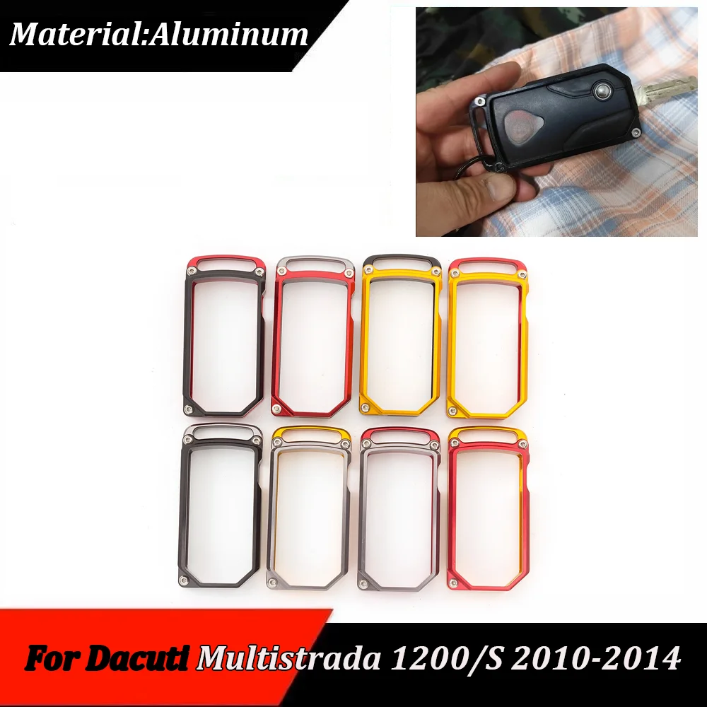 Motorcycle CNC Key Case Cover Caps Chain For Ducati Diavel 2011-2016 Multistrada 1200/S 1200 1200S 2010 2011 2012 2013 2014