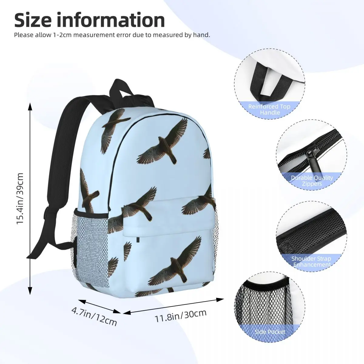 On The Fly Common Kestrel Backpack Student Boys Girls BookBag Men Women School Bag Laptop Shoulder Bags