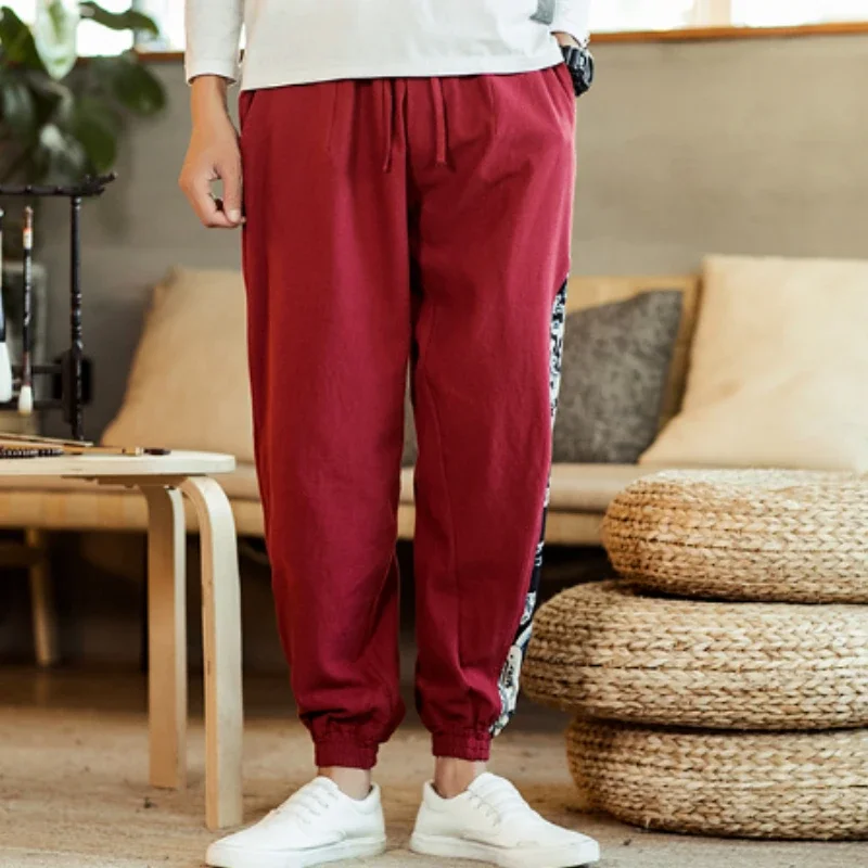 

Summer Men's Casual Pants Thin Vintage Fashion 2025 Plus Size Clothes Long Y2k Big Korean Style Xxxl Sale Designer Male Trousers