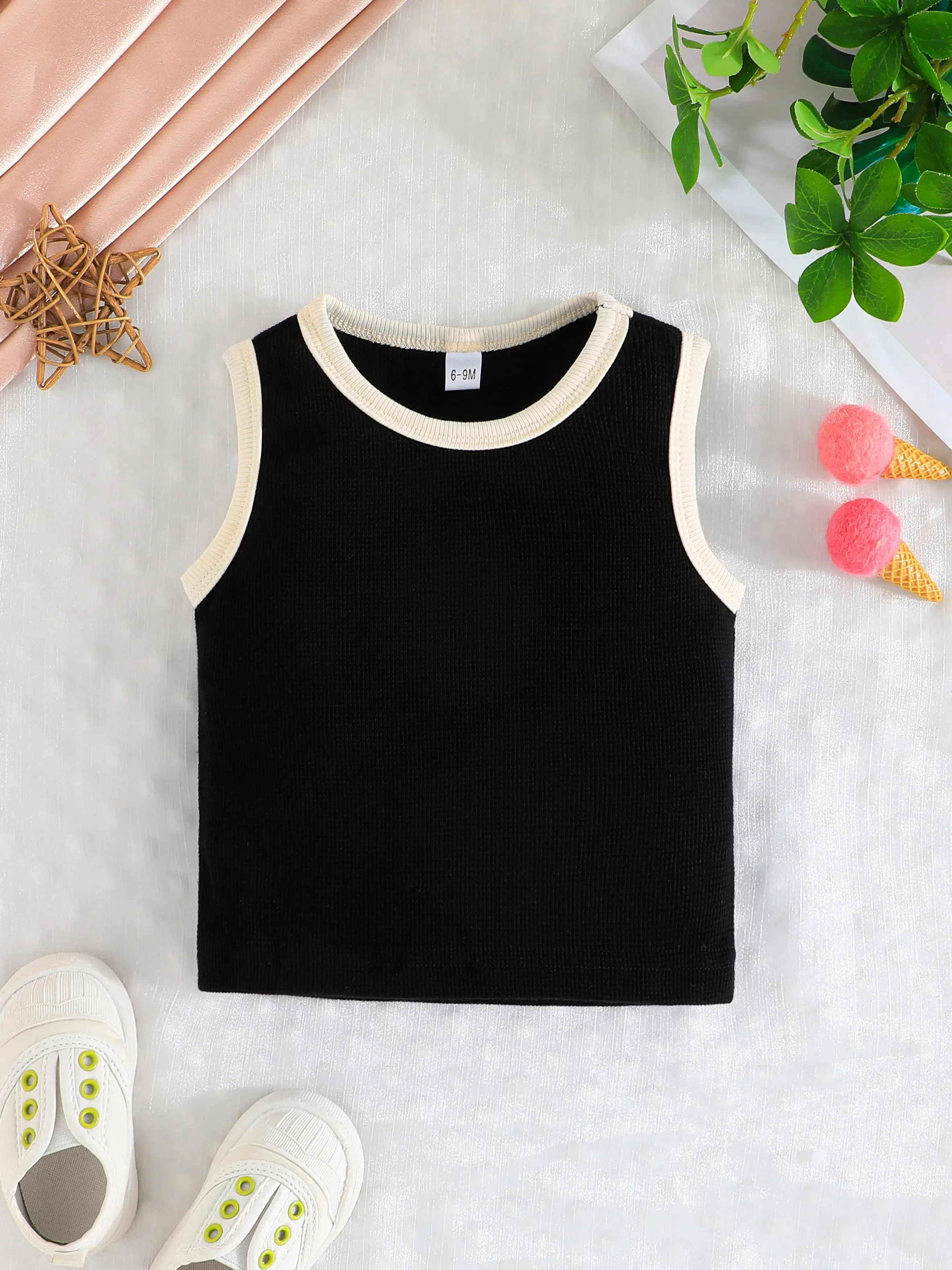 4Piece/LSummer Kids Tops Clothes Tank Sleeveless Breathable Cotton Children T-shirt Vest Top Clothing Outfit Boys Girls 5