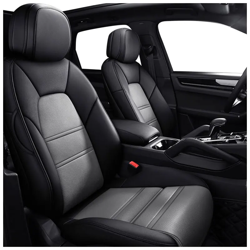 Specific For Land Rover Range Rover Custom Fit Car Accessories Seat Covers Full Set Middle Perforated Genuine Leather