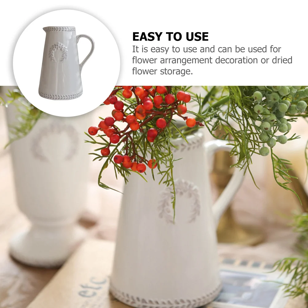 

Modern Decorative Ceramic Flower Vase Dried Flower Hydroponics Flowerpot Table Desktop Ornament Modern Vase Vases for Decor