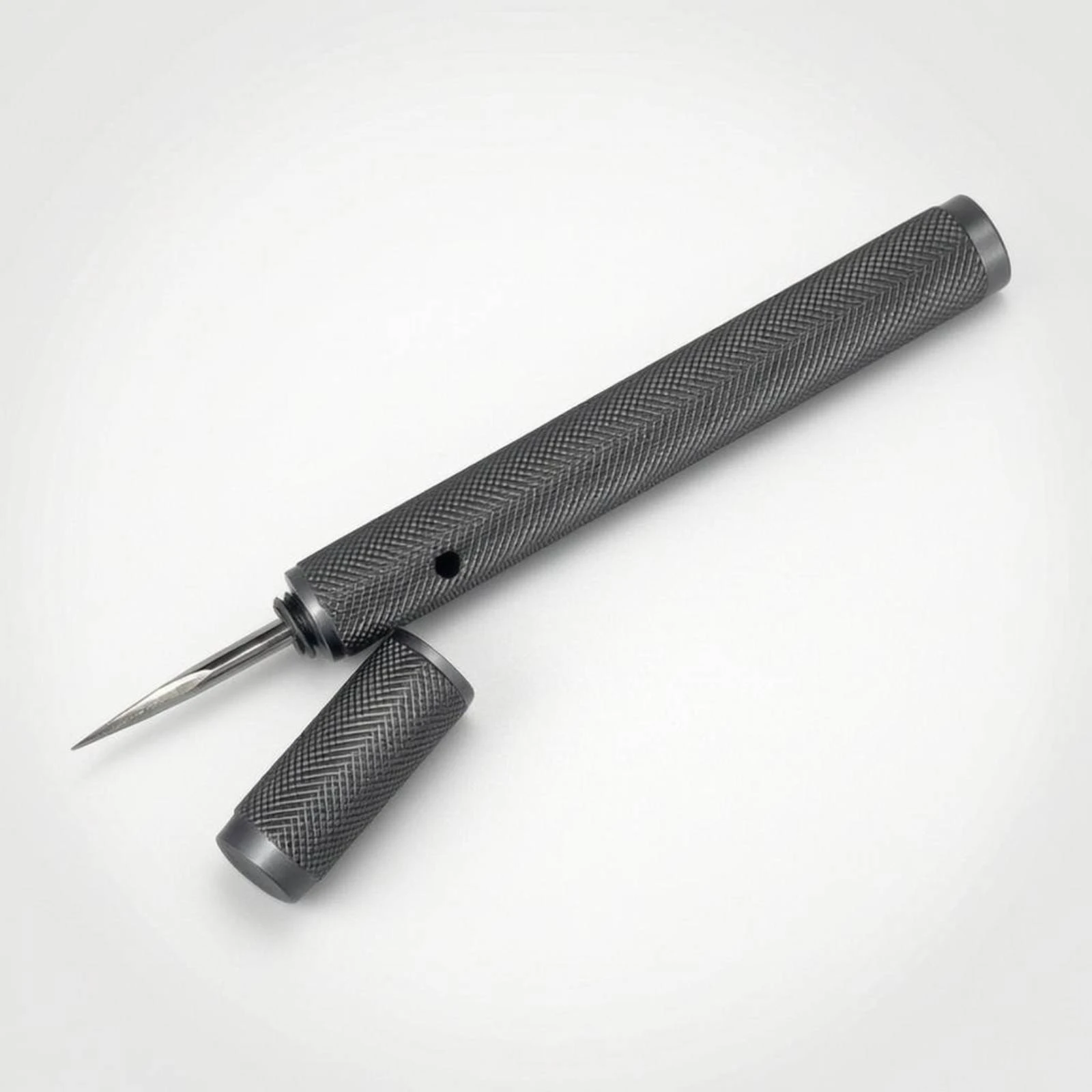 Barrel Sleeve Remover Knurled Handle Broken Screw Remover Broken Screw Extractor Pointed Tip Hand Implement Dark Finish