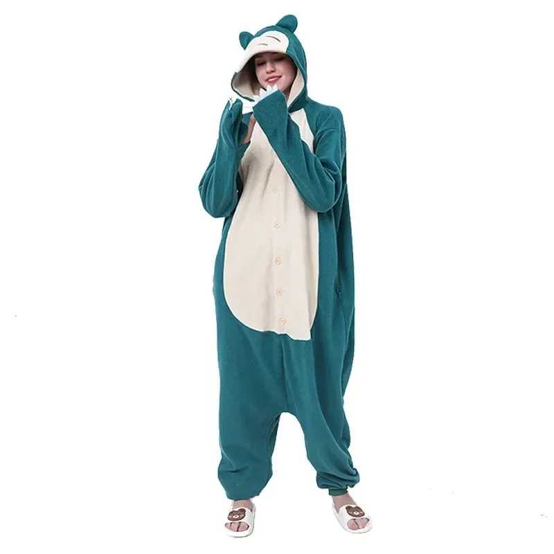 Cartoon Cosplay Adult Kigurumi Blue Sleepwear Anime Onesies Pajamas Halloween Christmas Party Unisex Fashion Couple Outfit