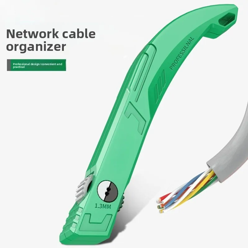 ABS Cable Organizer, Cat5e Cat6 Network Cable Management Rack, Fiber Patch Cord Arranger for Server Room