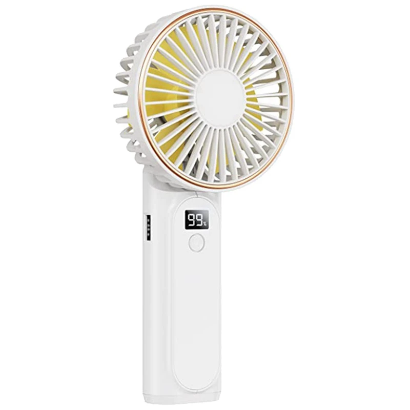 

Handheld Fan, 3600Mah Portable Fan Mini Fan, 6 Speeds Adjustable, Small Personal Fan, Foldable Mini Desk Fan