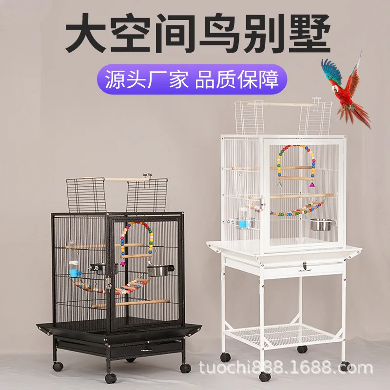 Quality assurance High-end metal bird cage Parrot cage Home acrylic bird cage, bird cage wholesale birdcage