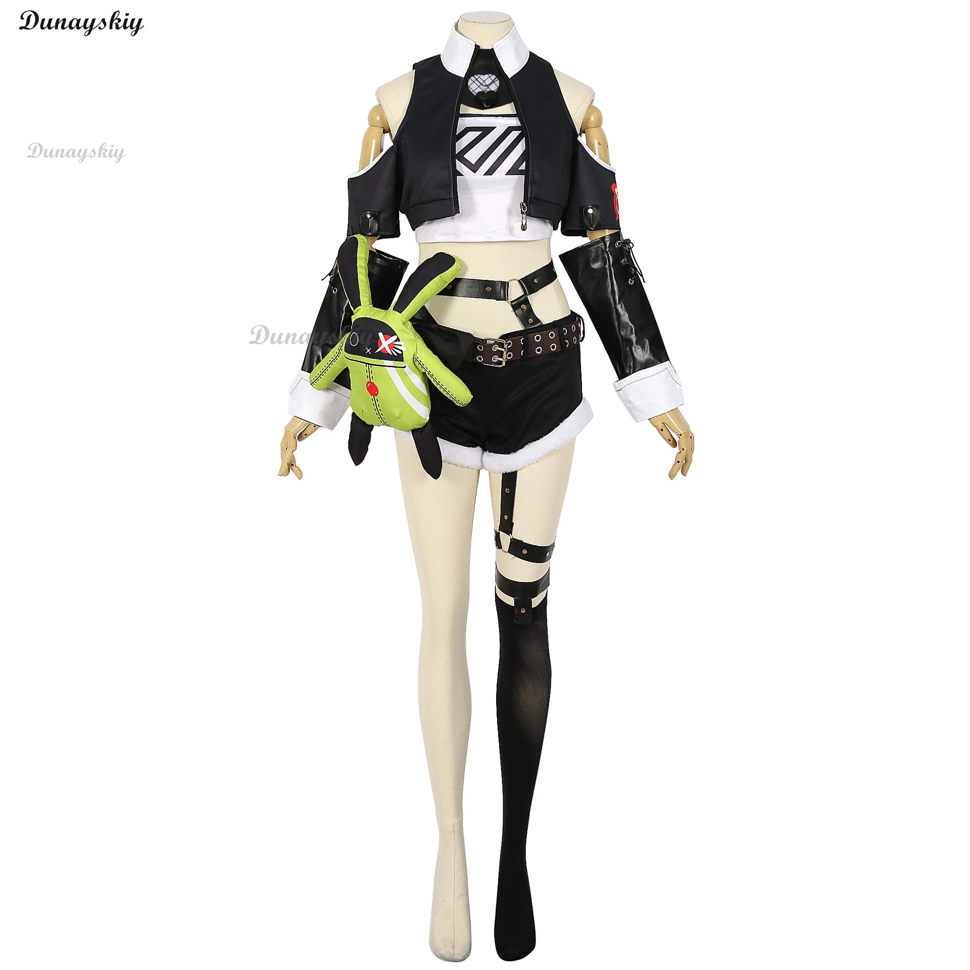 니콜 데마라 코스프레 코스튬 가발, 젠리스 존 제로 카니발 유니폼, 애니메이션 할로윈 의상, 남성 게임