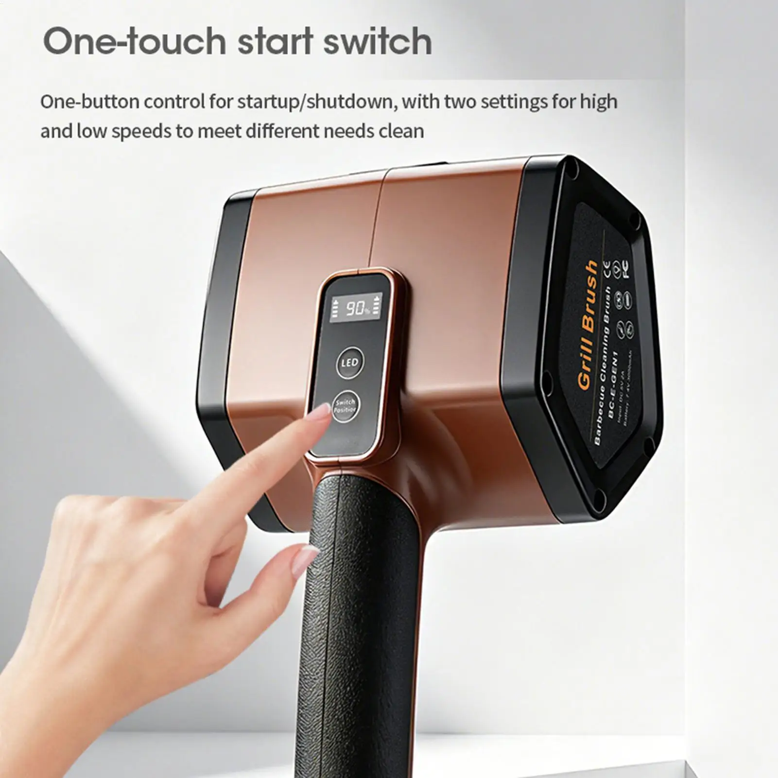 

Electric Grill Brush For Outdoor Rechargeable 3000mAh Cleaning Rechargeable Electric Grill Cleaner For Barbecue Grates Oven