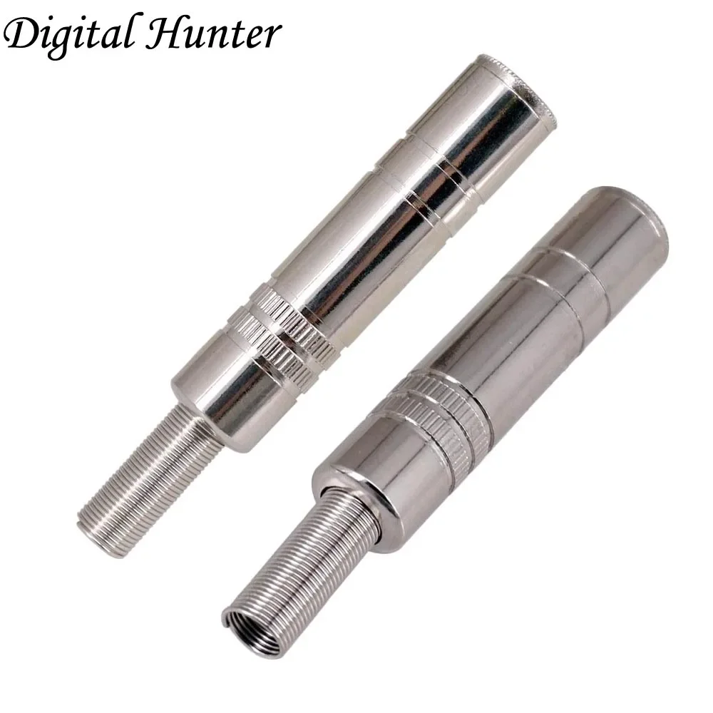 1PC 6.35mm Mono Stereo Female Socket 6.5mm Audio Plug jack Connector 6.5 Amplifier Microphone Plugs Adeptor