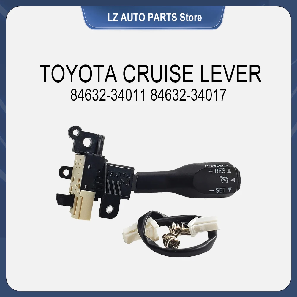 Przełącznik tempomatu Toyota, dźwignia manewrowa odpowiednia dla modeli Toyota Camry Corolla Yaris 4runner RAV4,OE84632-34011 84632-34017