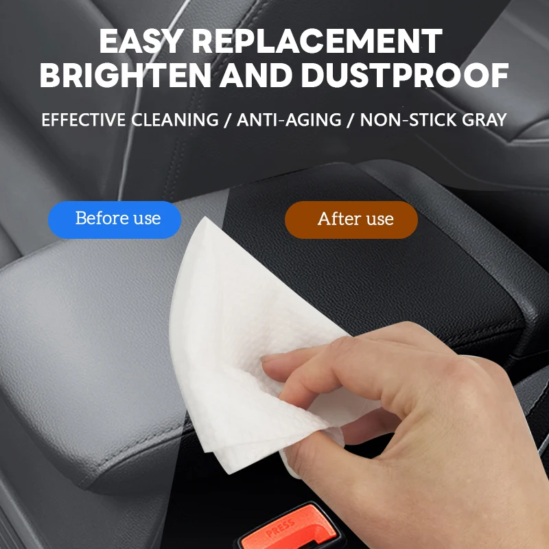 5pack（400pcs）Car Interior Cleaning Wipes Multi-functional  seat special decontamination coating care car polishing artifacts Au