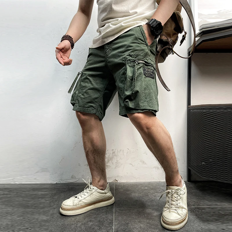 Men 2022 Summer Brand New Casual Vintage Classic Pockets Camouflage Cargo Shorts Men Outwear Fashion Twill Cotton Shorts Men