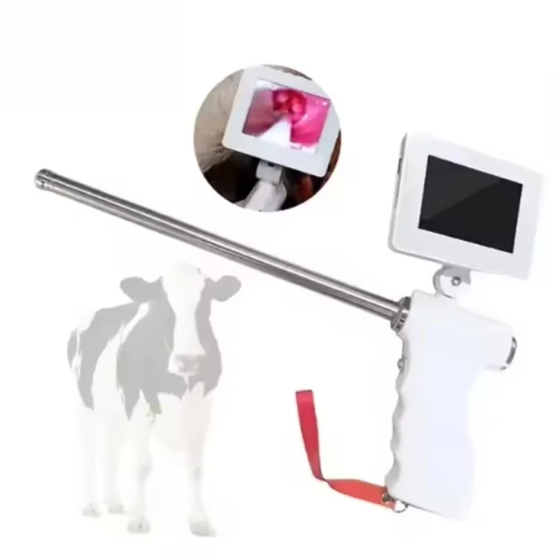 

Пистолет для искусственного осеменения с ИИ и визуальной эндоскопической камерой 2026 года, подходит для крупного рогатого скота, свиней и овец