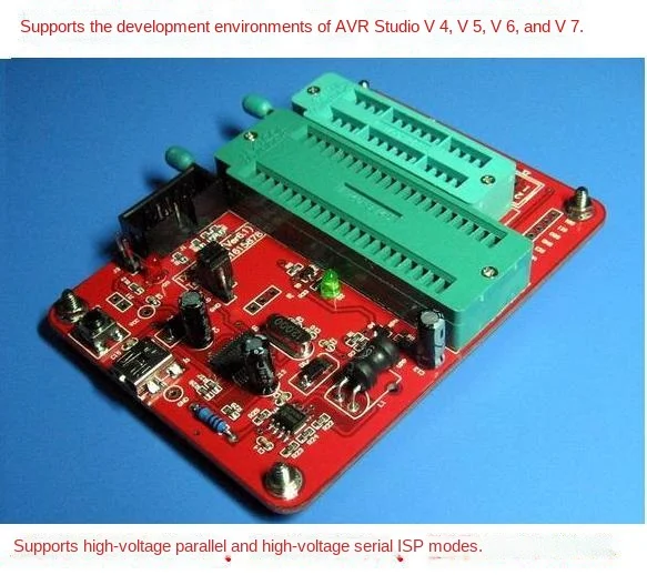 

AVR программатор напряжения, высоковольтный последовательный порт USB для последовательного порта, ISP stk500 четыре в одном параллельном