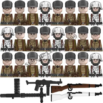 兒童組裝玩具二戰軍事人偶士兵積木美國德國蘇聯法國步兵武器戰場積木 10 最佳銷售 樂高二戰德國士兵 - №9