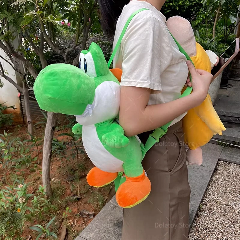 Super Mario Peluche Yoshi Cosplay sac à dos Koopa Troopa Bowser Lemmy Yoshi tortue coquille jouets en Peluche dessin animé Peluche poupées sac