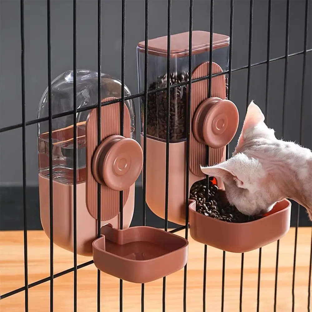 

Automatic Pet Food Water Bottle Gravity Feeding Cage Hanging Dog Feeding Bowl Convenient Drinking Pet Food Storage Container