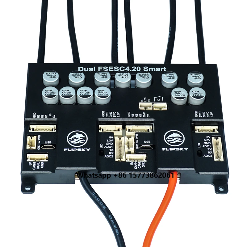 

Контроллер двигателя для электроскейтборда Dual FSESC 4.20 Smart на базе VESC 4