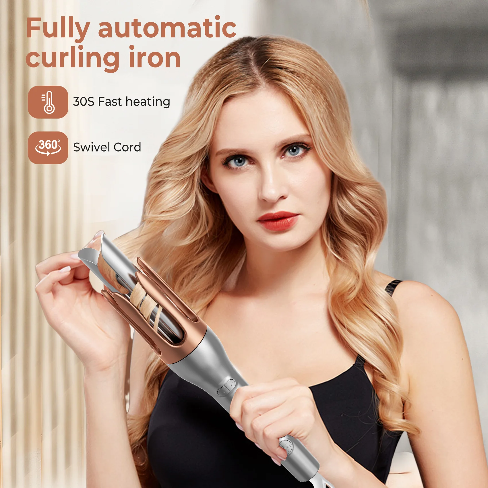 Popular Automatic Curling Iron: Hair-Friendly, Portable, Temperature-Controlled