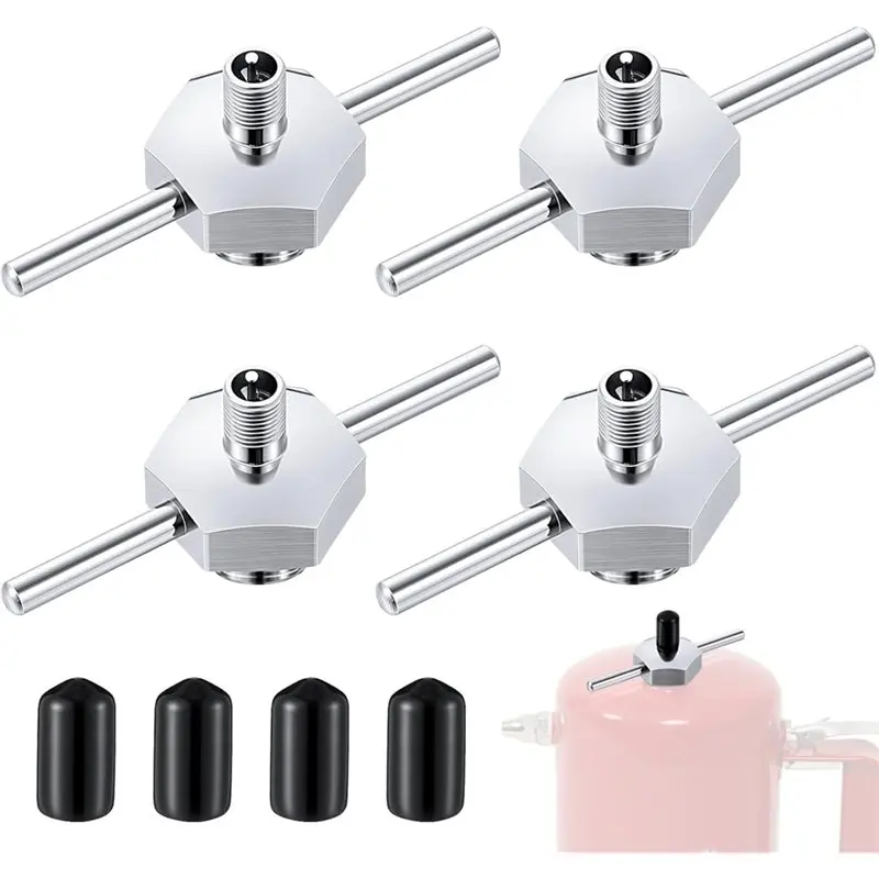 

【Festival】Комплект из 4 колпачков-заглушек для распылителя Vaper 19487, для нанесения точечного распыления, без аэрозольного распыления, с Т-образной ручкой