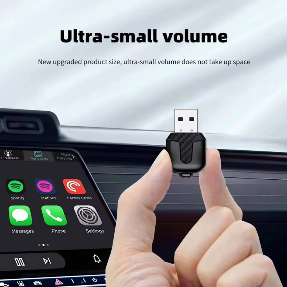 Thumb Wireless CarPlay Box Portable Car Wired-to-Wireless Adapter for Android Auto