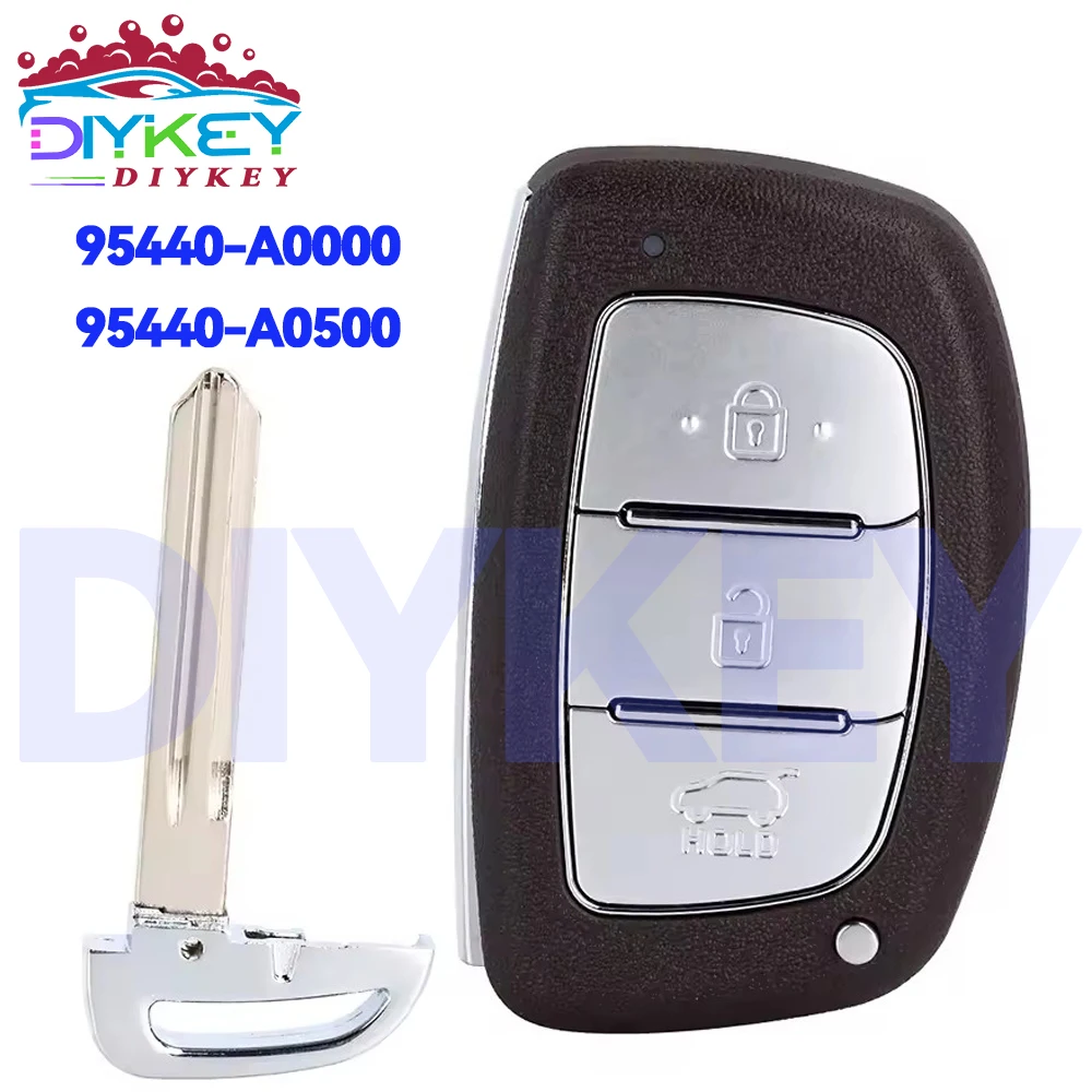 

DIYKEY Smart 433 МГц 8A чип для Hyundai Creta 2016 2017 2018 2019 2020 2021 3 кнопки дистанционного управления автомобильным ключом 95440-A0000 95440-A0500