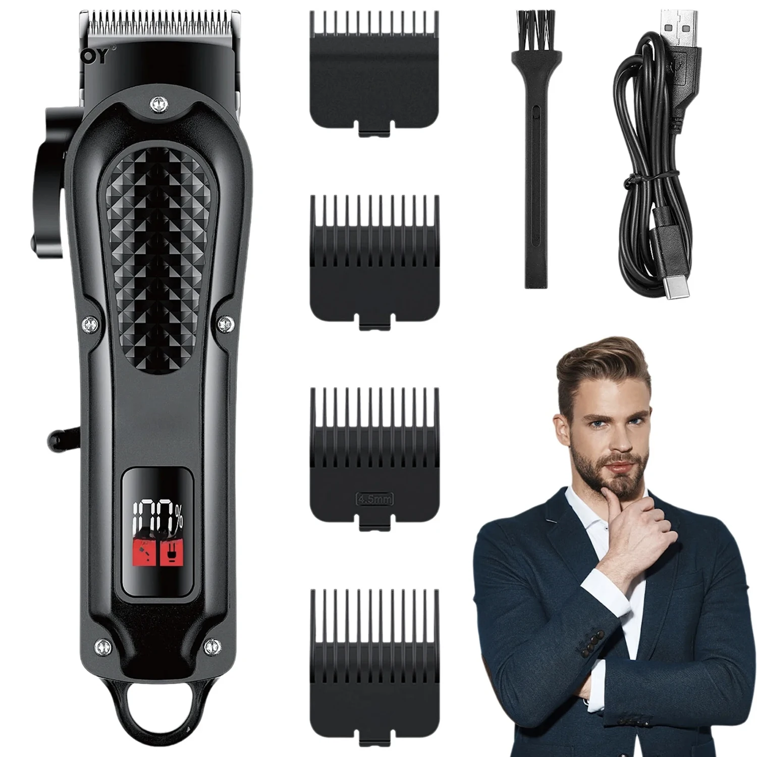 

Electric Beard Shaver For Man Sideburns Trimmer Body Hair Razor Chest Armpit Hair Epilator Arms Legs Recharger Body Hair Remover