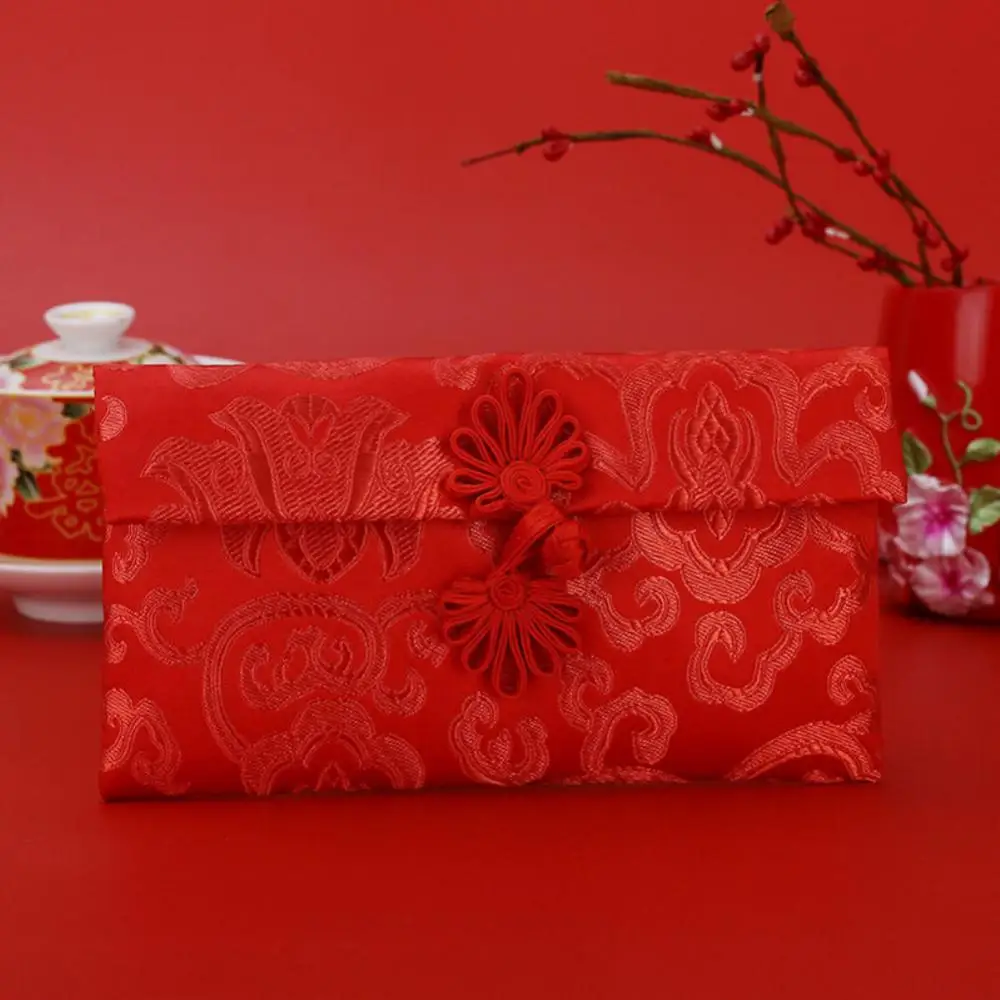 2023 Rode Envelop Tas Brocade Nieuwjaar Zegen Chinese Spring Festival Hongbao Geld Pocket Feestartikelen