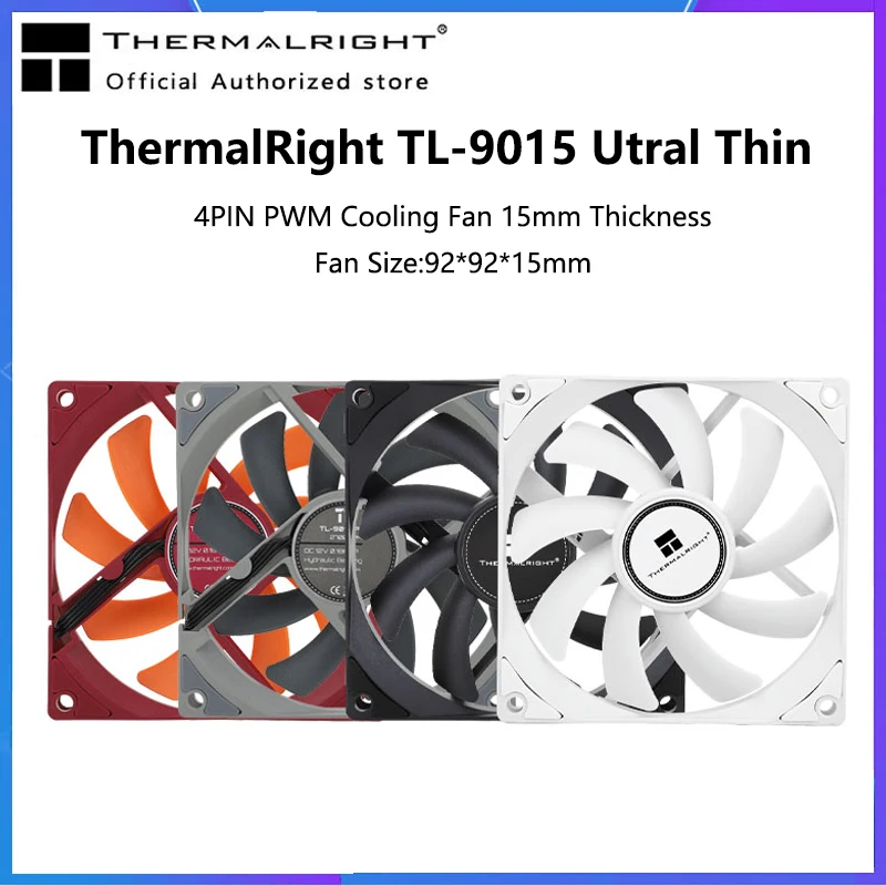 ThermalRight TL-9015 Utral Thin 4PIN PWM Cooling Fan 15mm Thickness 92mm width Silent For A4 Chassis Case Low Profile