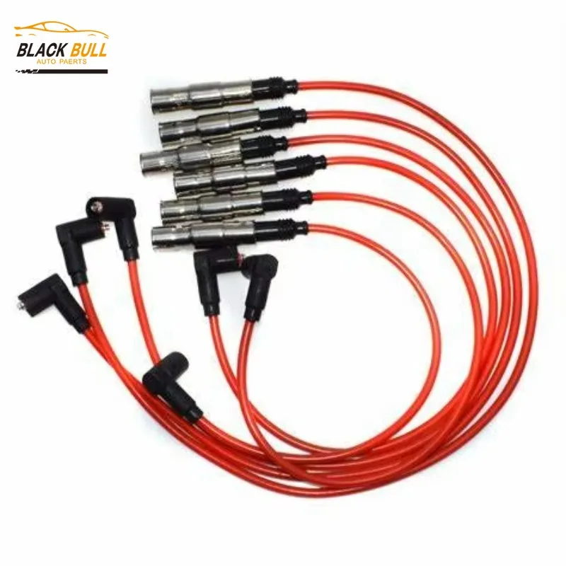 

021998031 021998031A 021998031D Ignition Spark Plug Wires Cable Set Compatible with VW Golf Jetta Passat 7mm