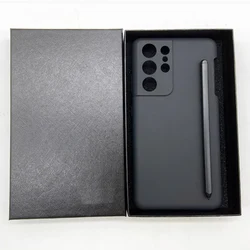 S Pen Case For Samsung Galaxy S21 Ultra Cover With SPen Holder Silicone Cover Built-in Stylet Pen Slot Phone Shell For S21ultra