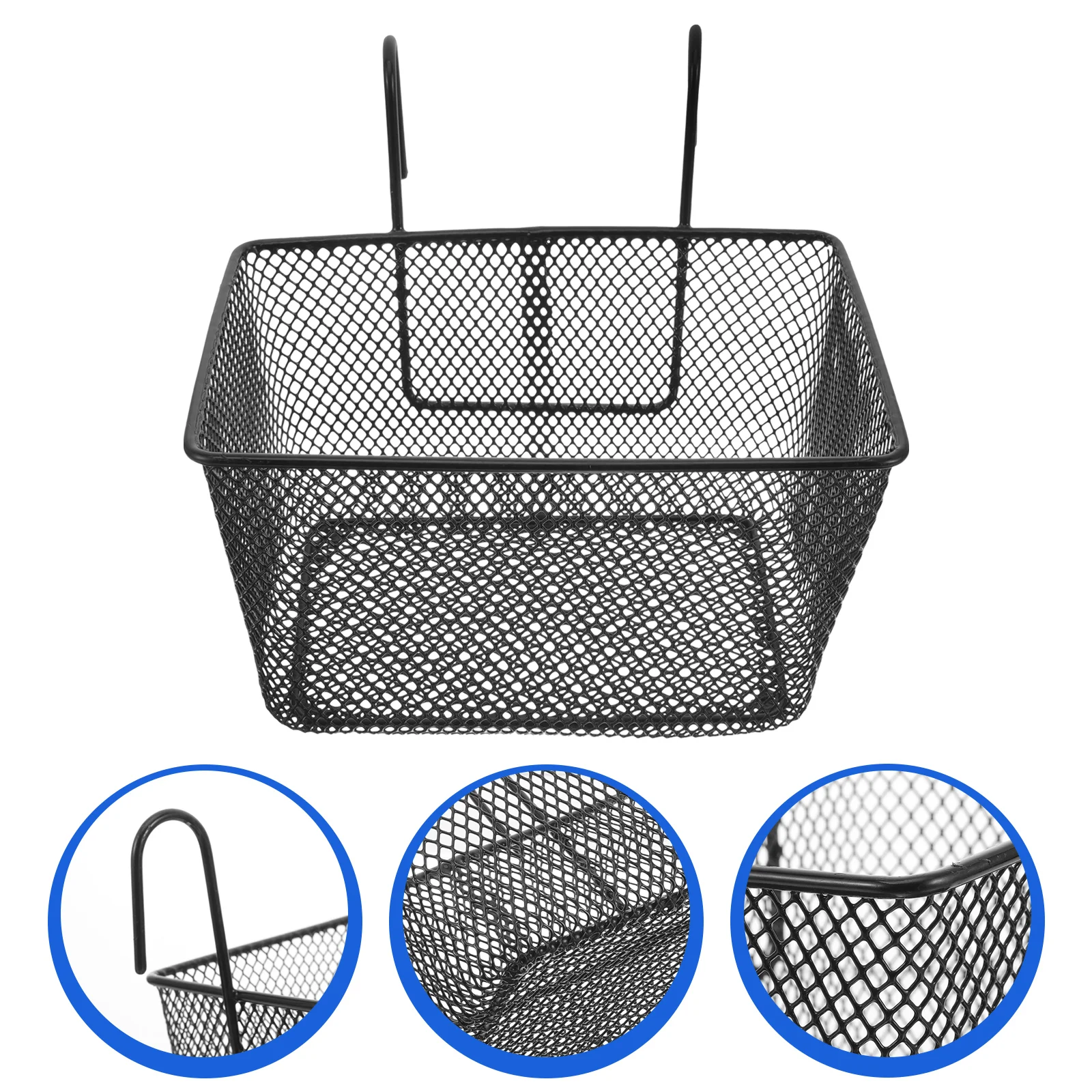 

Bicycle Basket Bikes Front Convenient Handlebar Hanging Baskets for Women Sturdy Iron Scooter Miss Cycling Storage Part