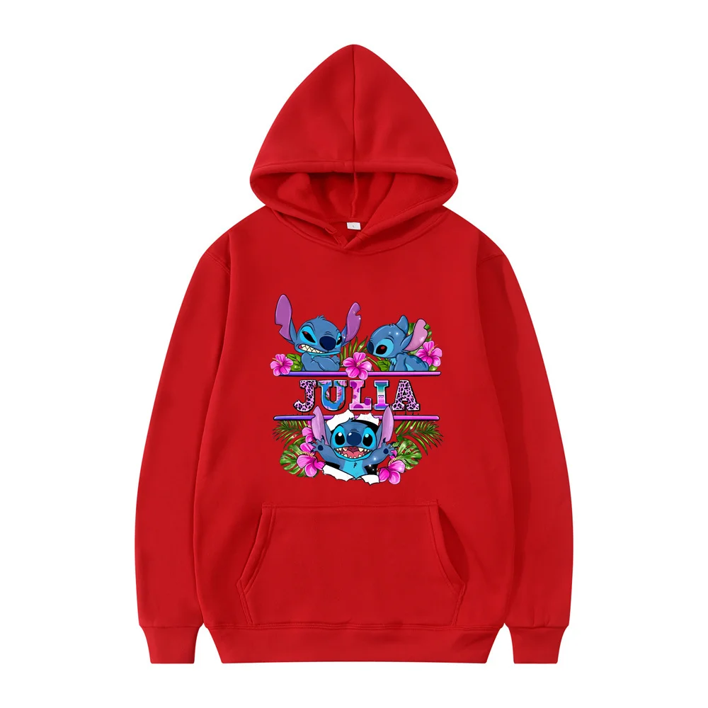 Disney-Sudadera con capucha de Lilo Stitch para mujer, suéter de manga larga, Y2k, ropa de moda, otoño