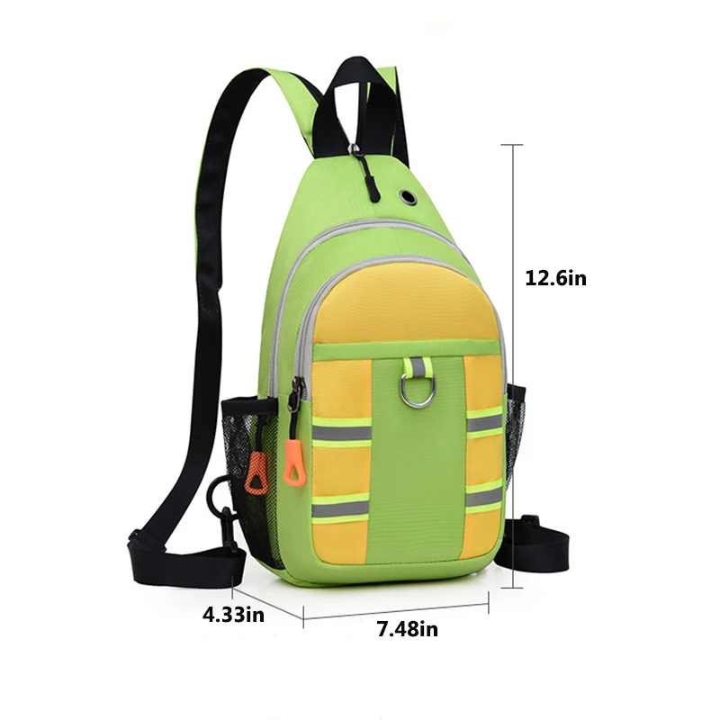 2024 New Chest Bag Crossbody Women\'s Small Satchel Oxford Cloth Waterproof Shoulder Bag Backpack Multi-Function Front Chest Pack