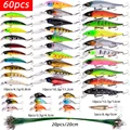 Juego de 60 señuelos de pesca surtidos
